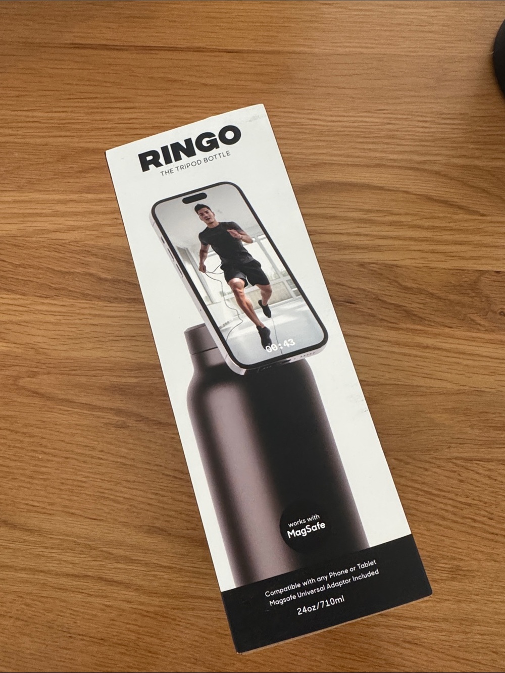 Ring Ringo MagSafe-Compatible Tripod Bottle — Black